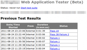 Screenshot of web application frontend